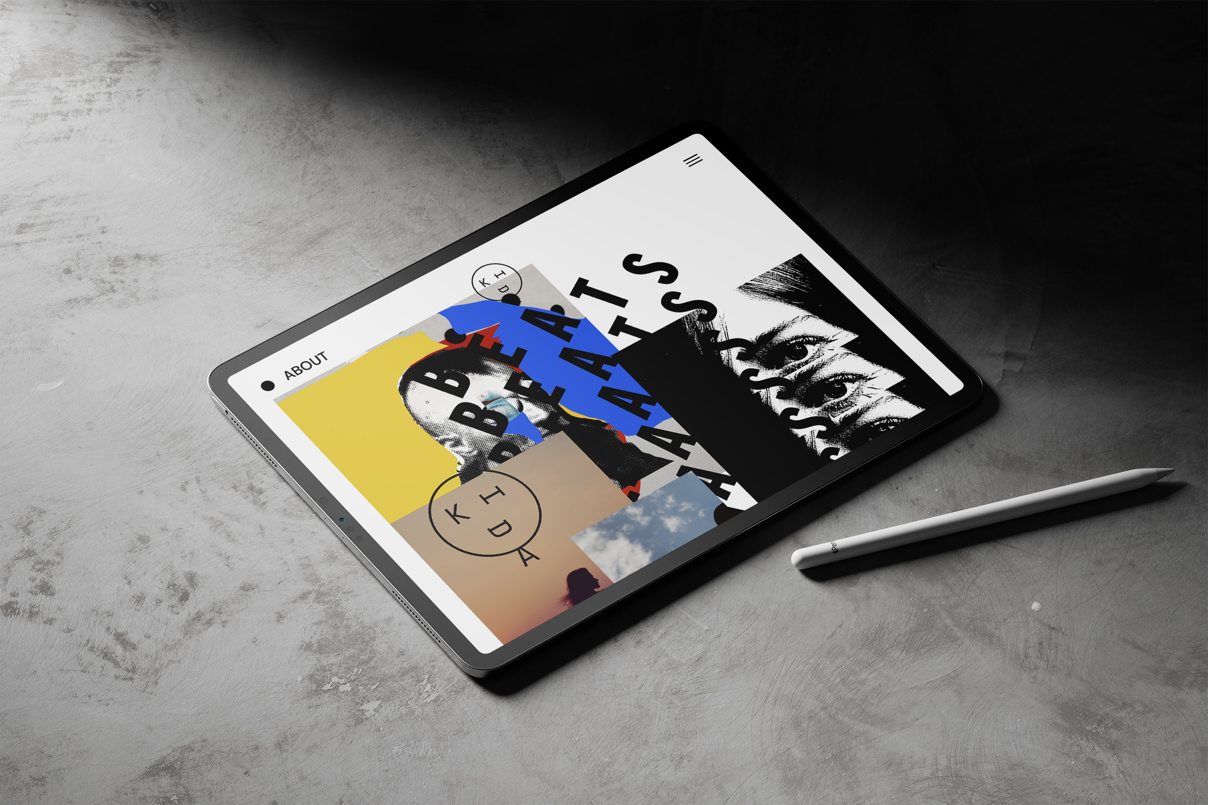 KID Ipad Pro Mockup With Pencil